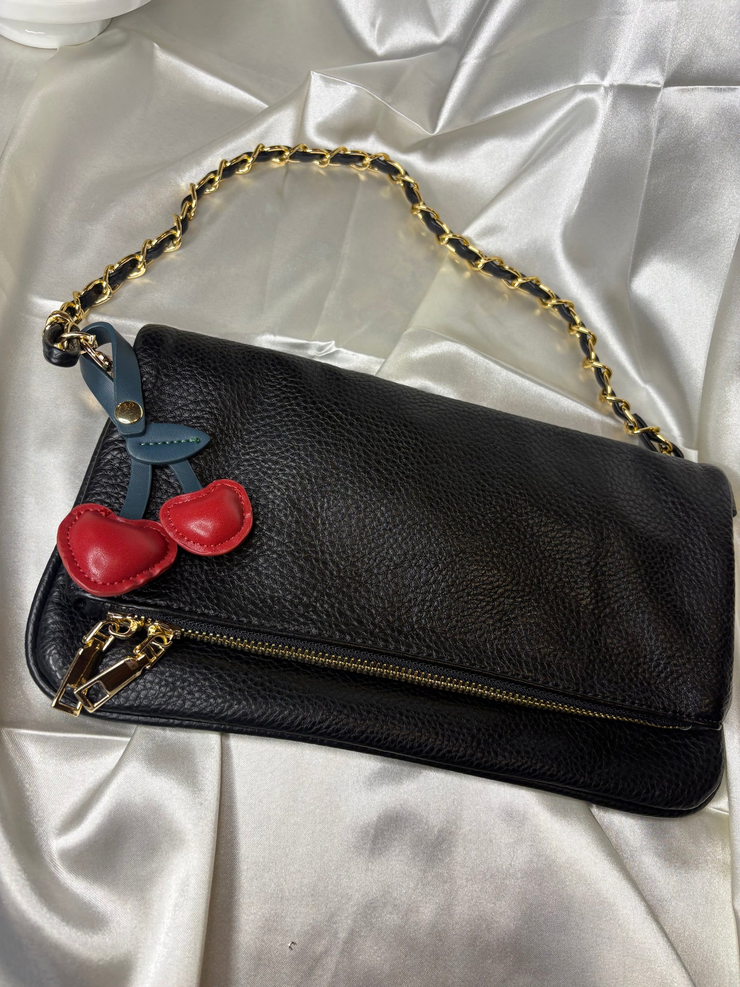 Red Cherry Purse Charm