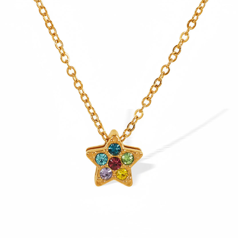 Rainbow Star Necklace