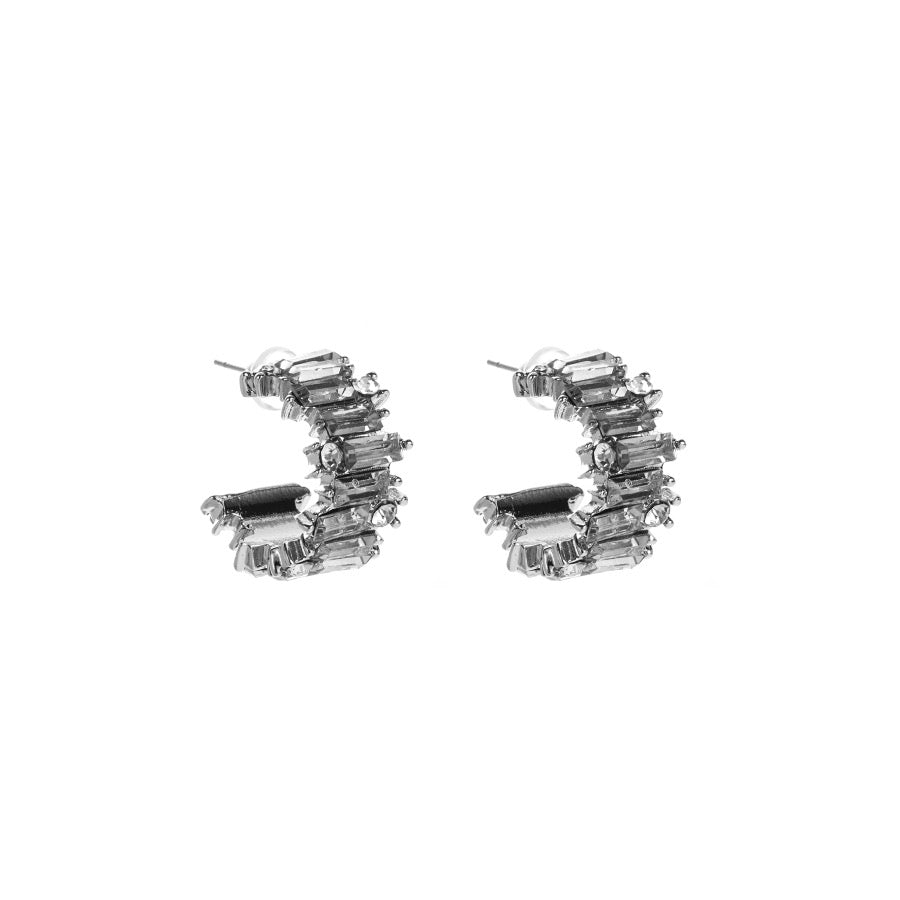 Eleanor Silver Hoops