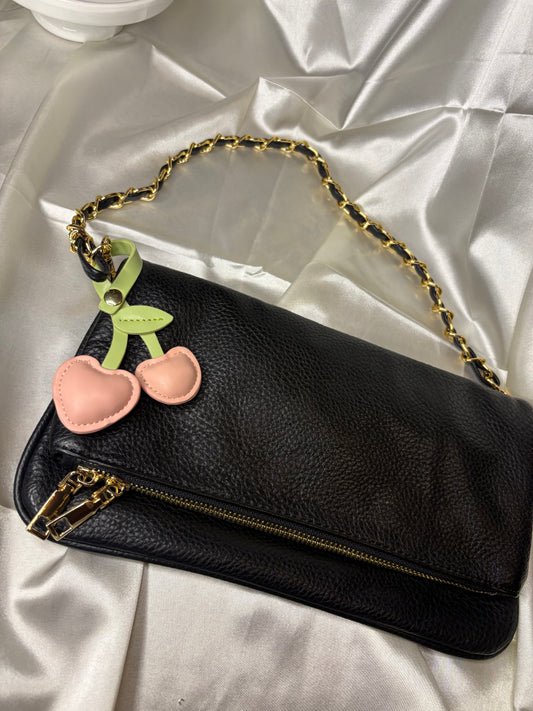 Pink Cherry Purse Charm