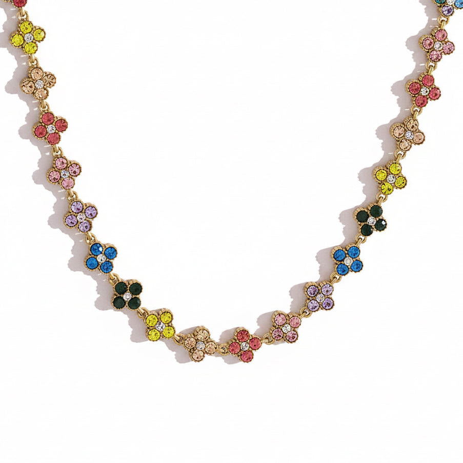 Rainbow Clover Necklace