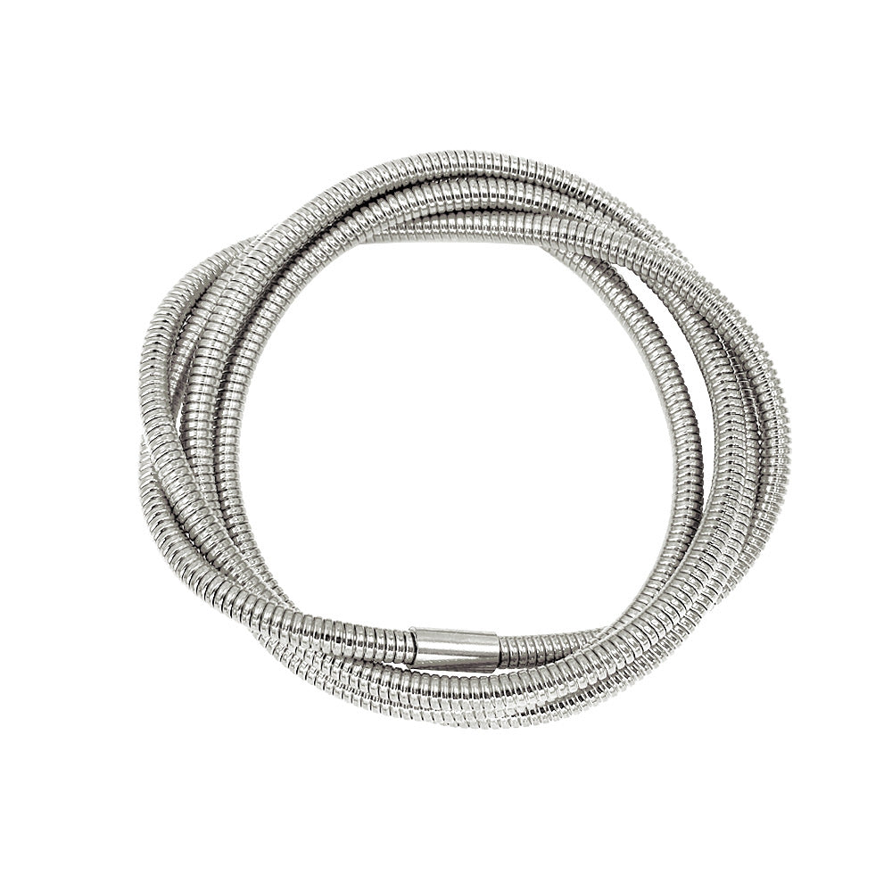 Racquel Silver Bangle