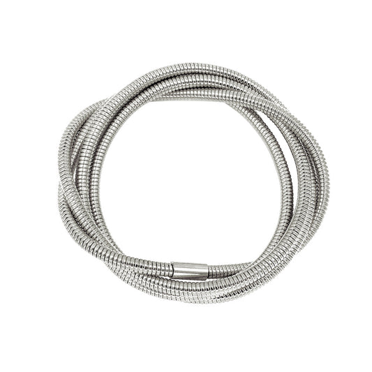 Racquel Silver Bangle