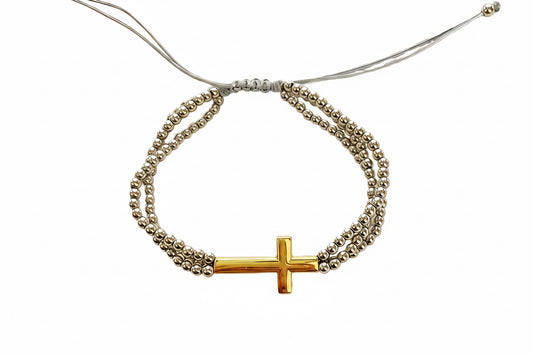 Beaded Cross Bracelet