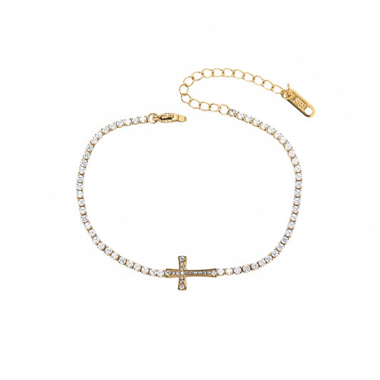 Lydia Cross Bracelet