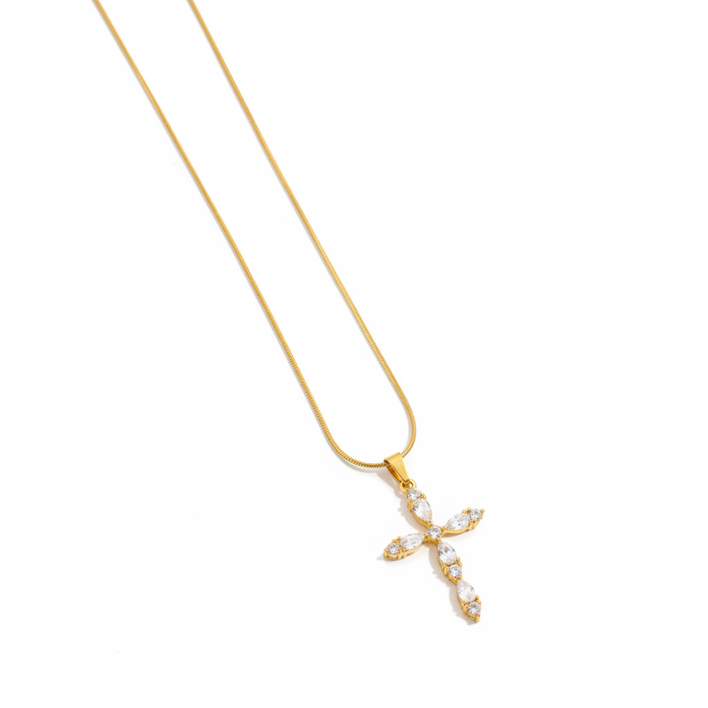 Crystal Cross Necklace