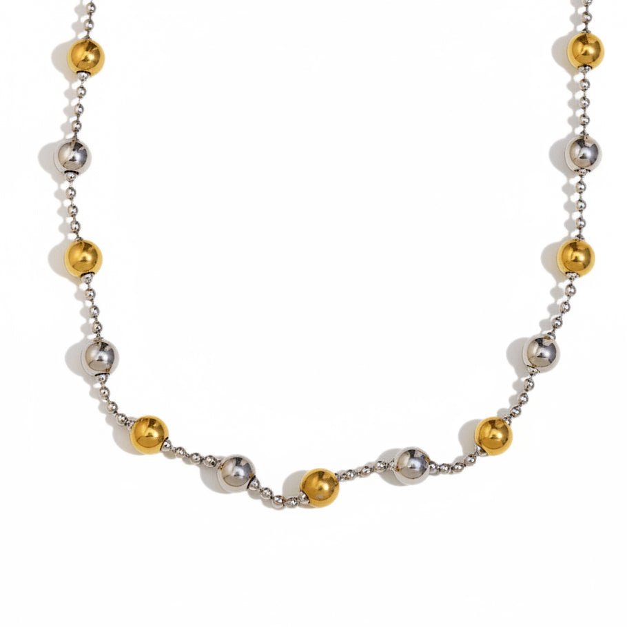 Ivy 2 Tone Beaded Necklace