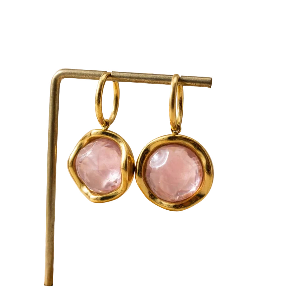 Pink Mother of Pearl Earrings
