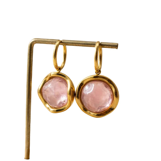 Pink Mother of Pearl Earrings