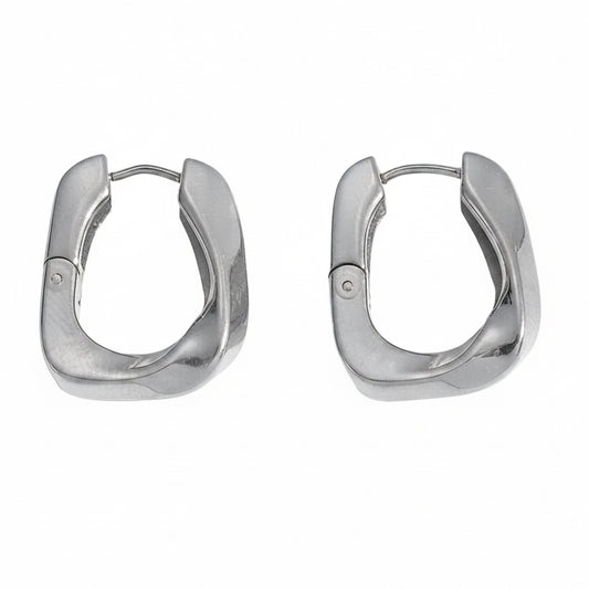 Lizette Silver Hoops