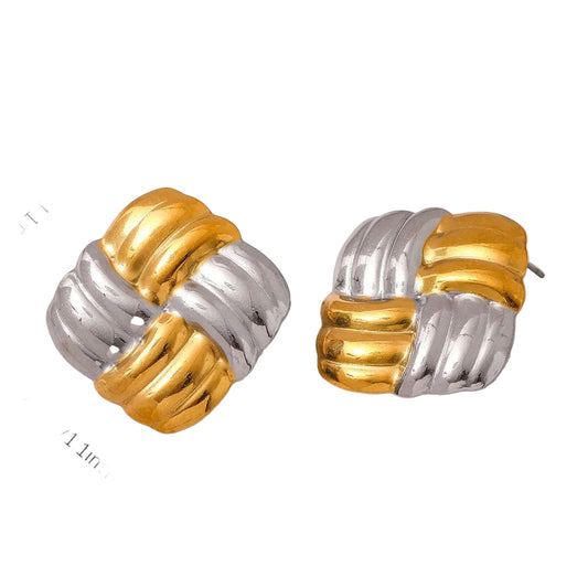 Helen 2 Tone Earrings
