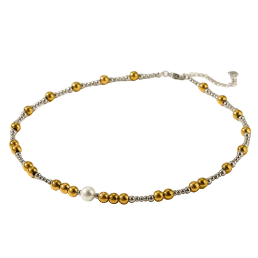 Beaded Pearl Choker