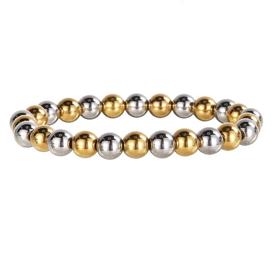 2 Tone Beaded Bracelet