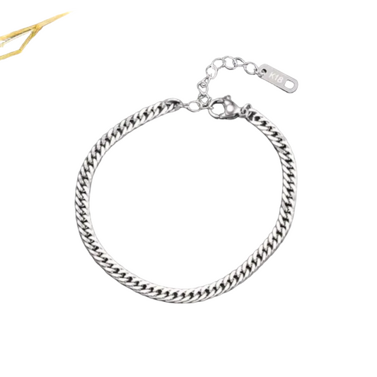 Silver Cuban Link Bracelet